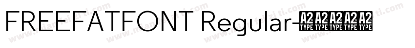 FREEFATFONT Regular字体转换